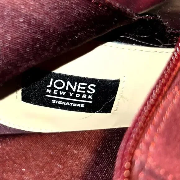 Jones New York 6 Maroon Women's Knee Length Riding Boots Shoes - Picture 6 of 8